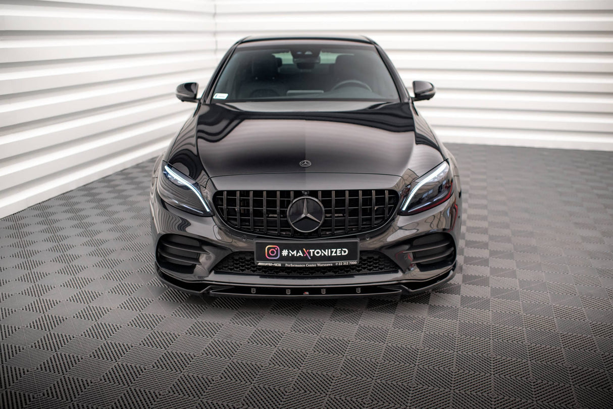 Maxton Design Front Splitter V.2 Mercedes-Benz C AMG Line / Coupe W205 / C205 Facelift