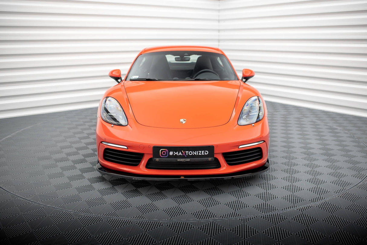 Maxton Design Front Splitter V.2 Porsche 718 Cayman 982C