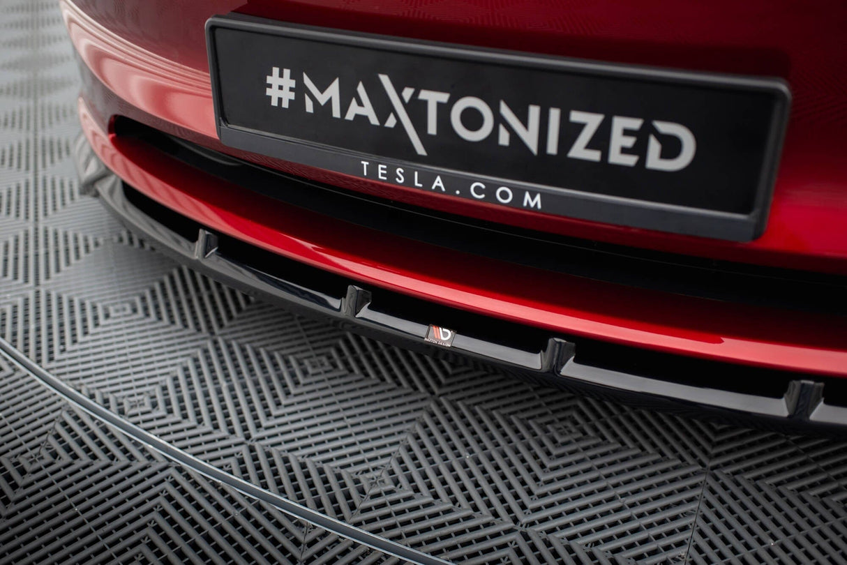 Maxton Design Front Splitter V.2 Tesla Model 3 Project Highland (Facelift)