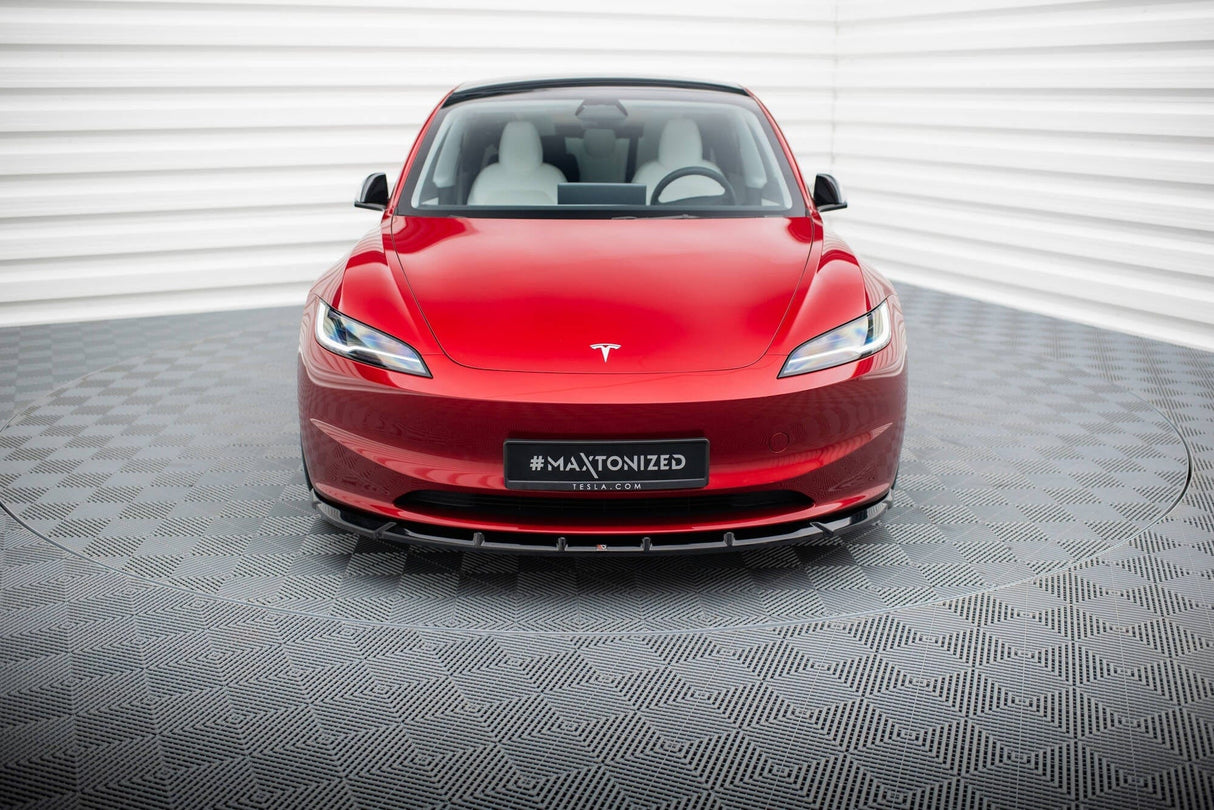 Maxton Design Front Splitter V.2 Tesla Model 3 Project Highland (Facelift)