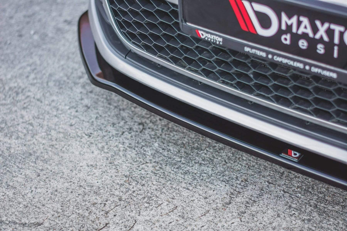 Maxton Design Gloss Black Front Splitter V2 | Volkswagen Mk7 GTI