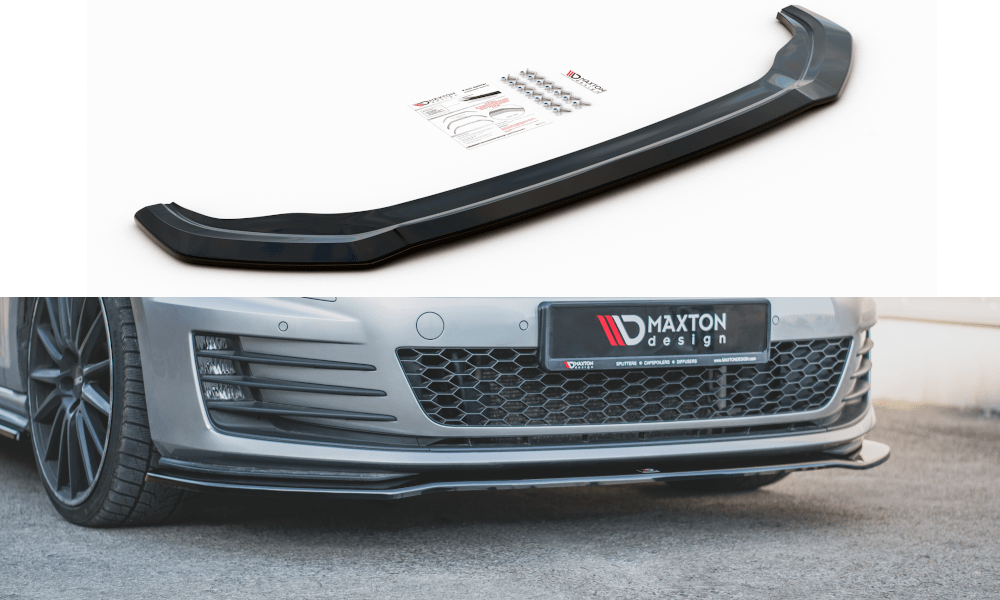 Maxton Design Gloss Black Front Splitter V2 | Volkswagen Mk7 GTI
