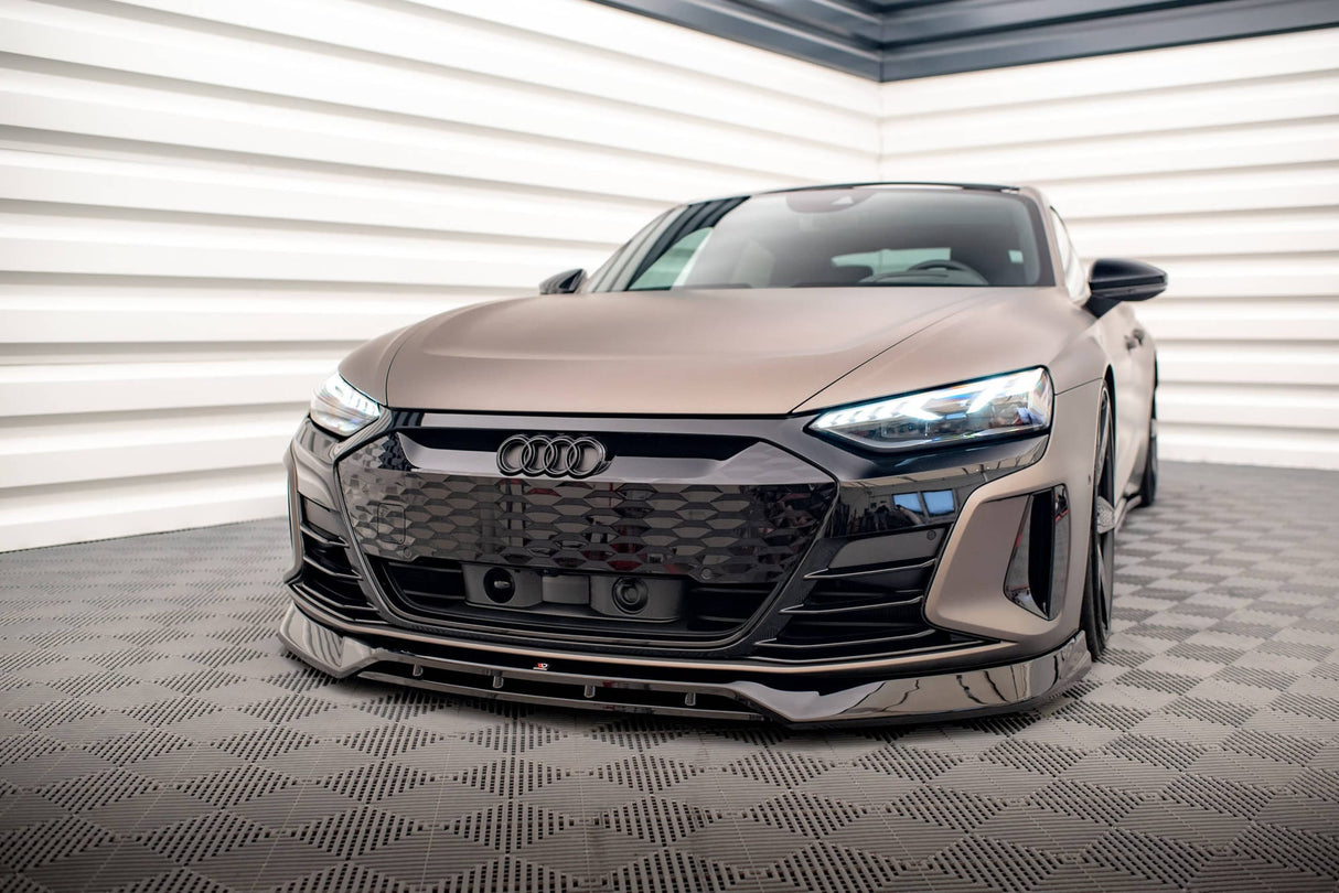 Maxton Design Front Splitter V.3 Audi E-Tron GT / Rs GT Mk1