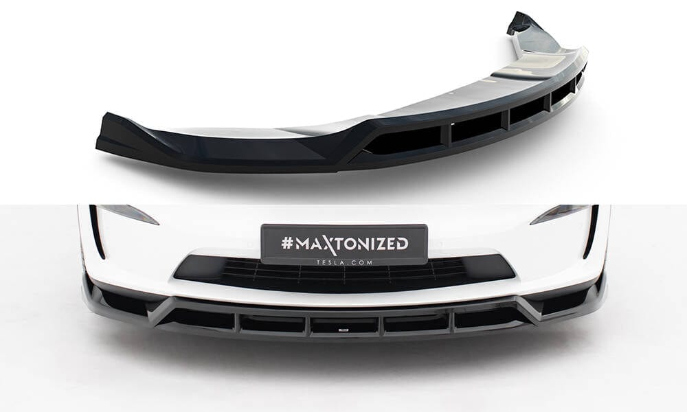 Maxton Design Front Splitter V.3 Tesla Model X MK1 Facelift