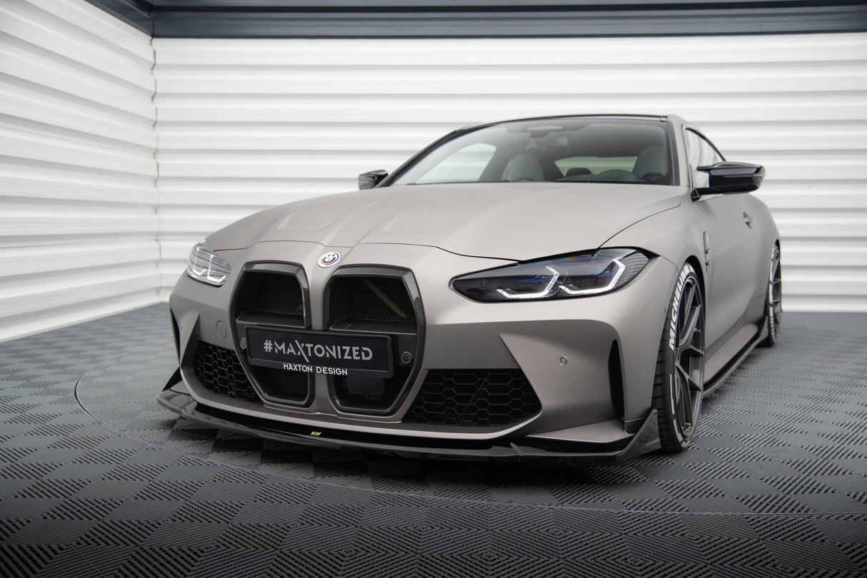 Maxton Design Front Splitter V.4 CSL Look BMW M4 G82 / M3 G80
