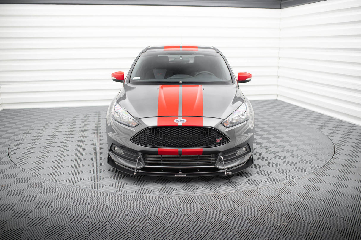 Maxton Design Hybrid Front Splitter V.2 Ford Focus St MK3 Fl