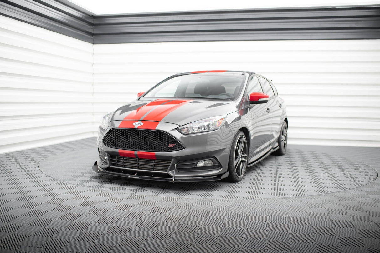 Maxton Design Hybrid Front Splitter V.2 Ford Focus St MK3 Fl