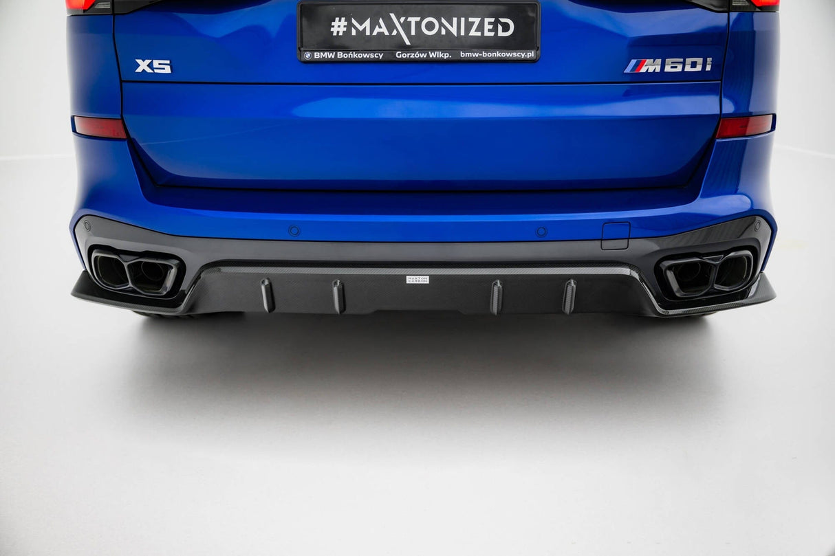 Maxton Design Carbon Fiber Rear Diffuser BMW X5 M-Pack G05 Facelift
