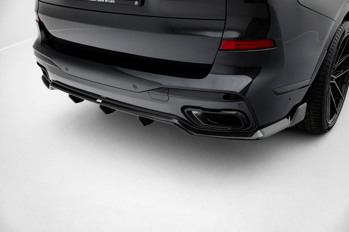 Maxton Design Carbon Fiber Rear Diffuser BMW X7 M-Pack G07 Facelift