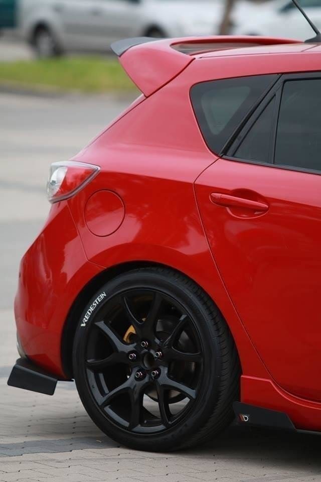 Maxton Design Racing Rear Side Splitters Mazda 3 MK2 Mps