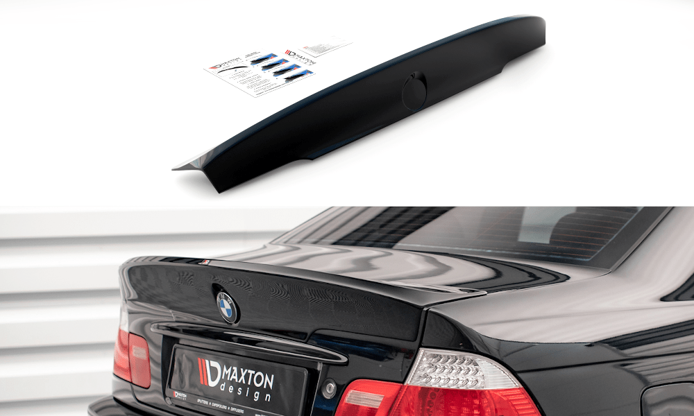 Maxton Design Rear Spoiler / Lid Extension BMW 3 E46 Coupe (M3 Csl Look) (For Painting)