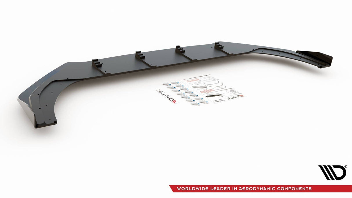Maxton Design Racing Durability Front Splitter + Flaps Volkswagen Golf Mk8 GTi / R-Line
