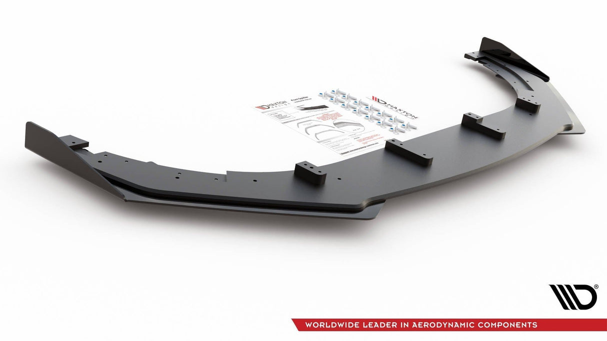 Maxton Design Racing Durability Front Splitter V.3 + Flaps Volkswagen Golf GTi Mk6