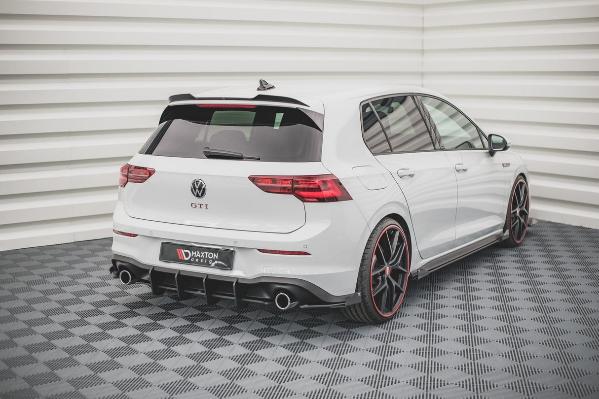 Maxton Design Racing Durability Rear Side Splitters + Flaps Volkswagen Golf Mk8 GTi
