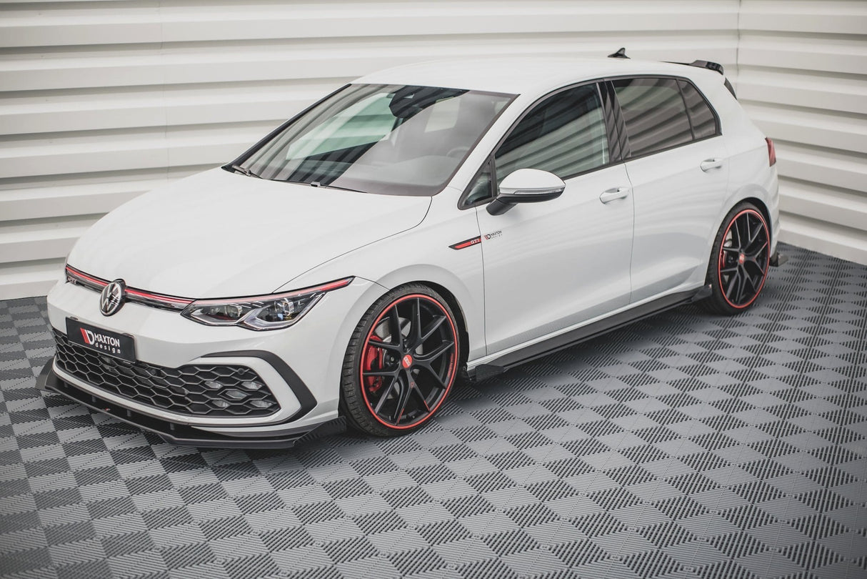 Maxton Design Racing Durability Side Skirts Diffusers + Flaps Volkswagen Golf Mk8 GTi / GTi Clubsport / R-Line