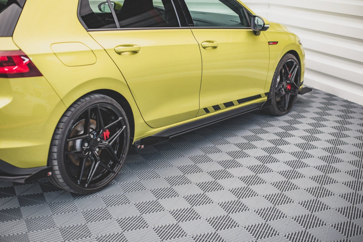 Maxton Design Racing Durability Side Skirts Diffusers + Flaps Volkswagen Golf Mk8 GTi / GTi Clubsport / R-Line