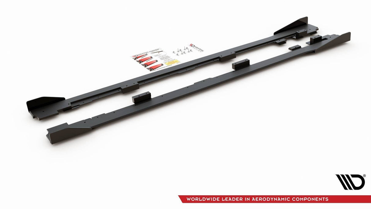 Maxton Design Racing Durability Side Skirts Diffusers + Flaps Volkswagen Golf GTi Mk6