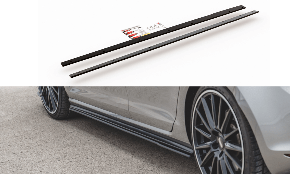 Maxton Design Racing Durability Side Skirts Diffusers | VW Mk7 GTI