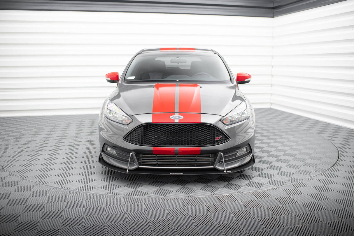 Maxton Design Racing Front Splitter V.2 Ford Focus St MK3 Fl