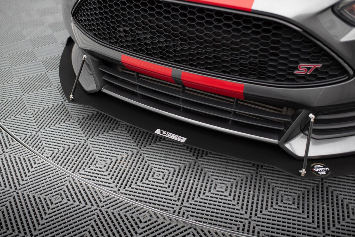 Maxton Design Racing Front Splitter V.2 Ford Focus St MK3 Fl
