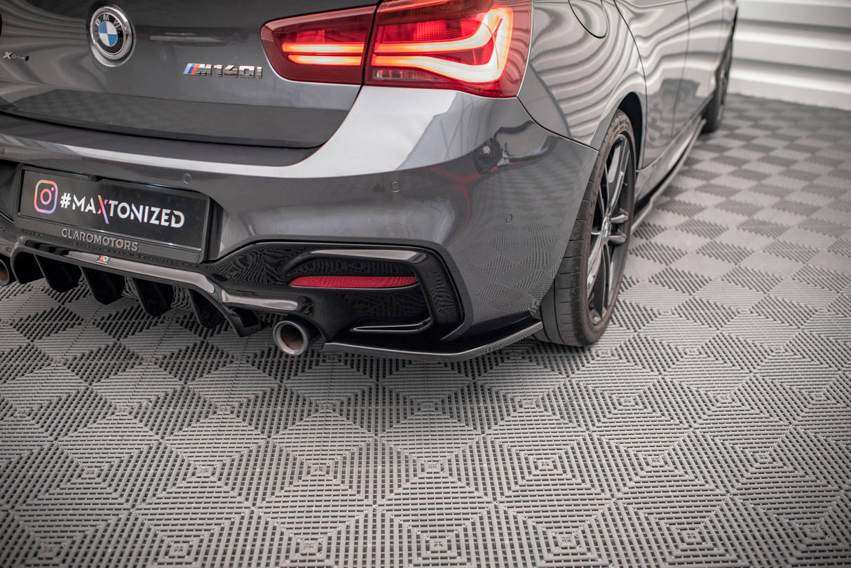 Maxton Design Rear Side Splitters BMW 1 F20 Facelift M-Power (Set Valance)