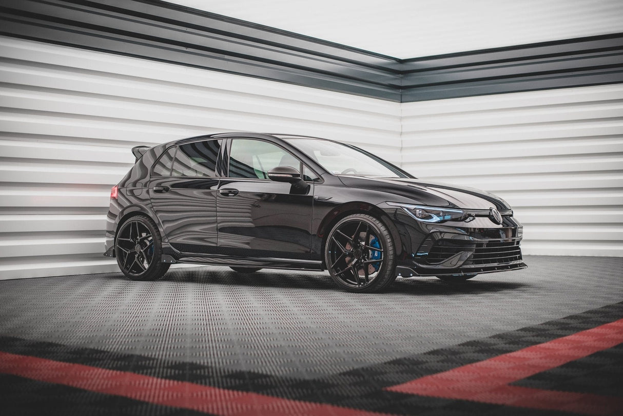 Maxton Design Rear Side Splitters + Flaps V.2 - VW Golf R Mk8
