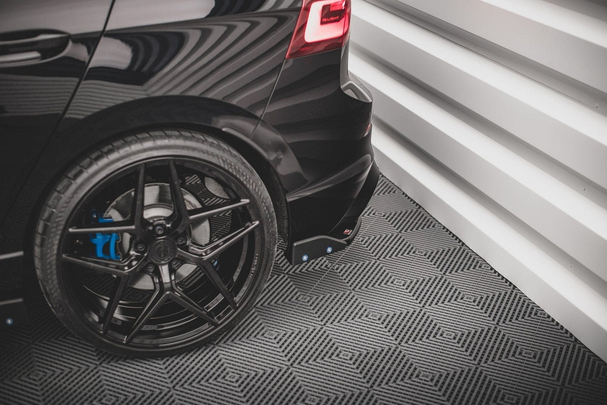 Maxton Design Rear Side Splitters + Flaps V.2 - VW Golf R Mk8