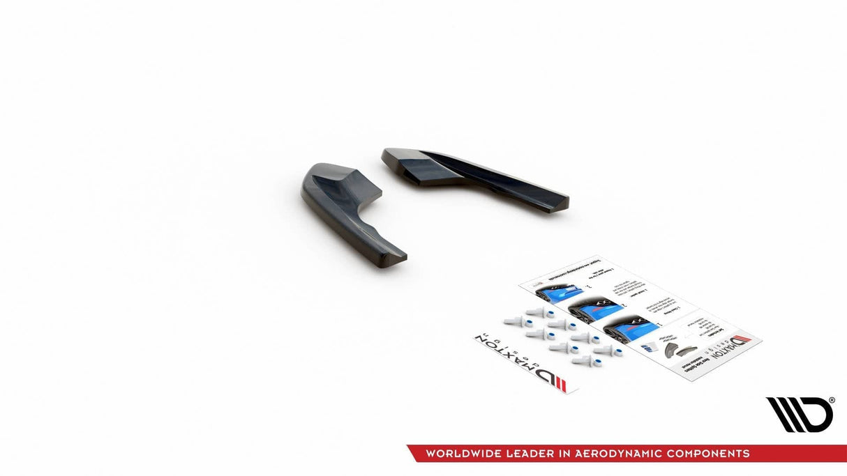 Maxton Design Rear Side Splitters V.1 For - VW Golf R Mk8
