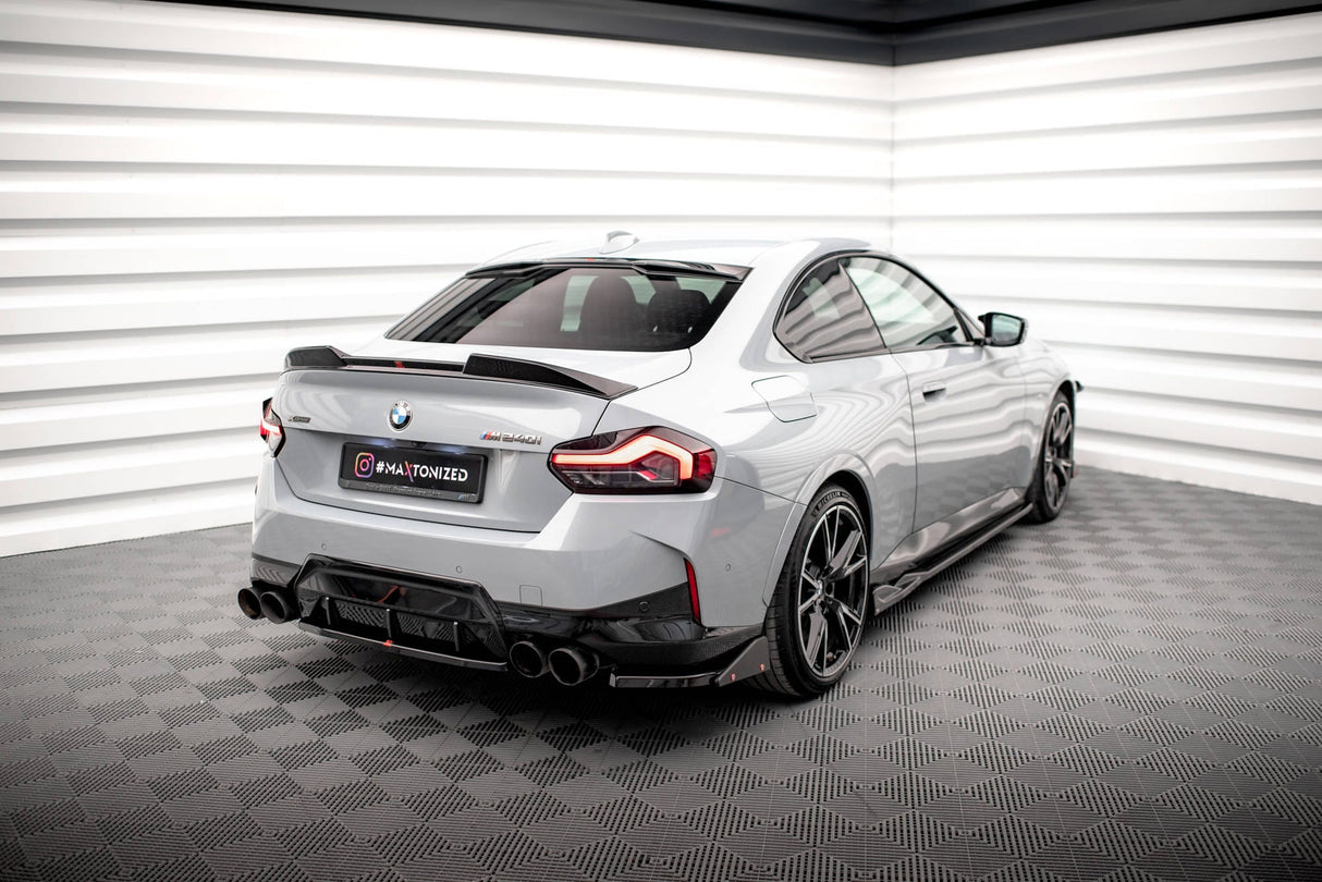 Maxton Design Rear Side Splitters V.2 + Flaps BMW 2 Coupe M240I G42
