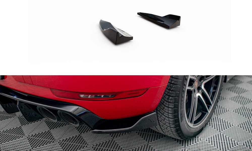 Maxton Design Rear Side Splitters V.2 Porsche Macan GTS / Sport Design MK1 Facelift