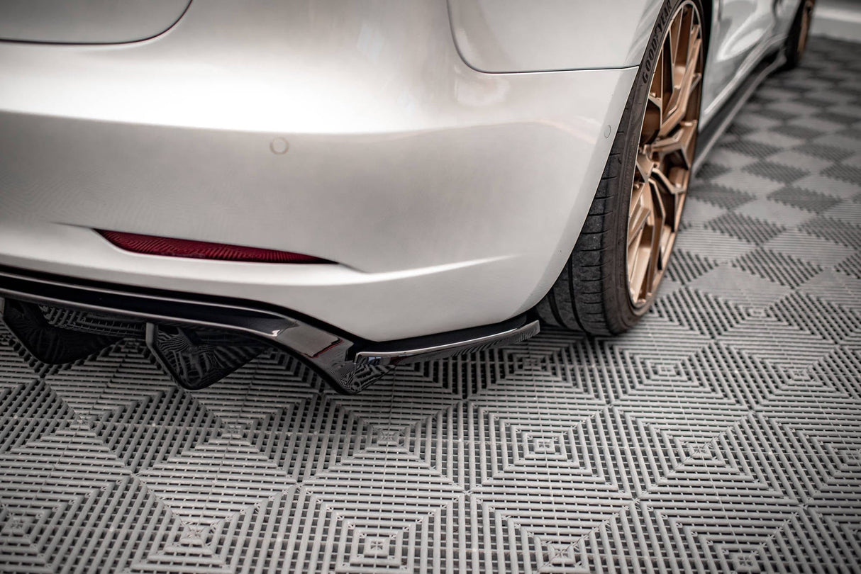 Maxton Design Rear Side Splitters V.2 Tesla Model 3 (Set For Maxton Valance V.2)