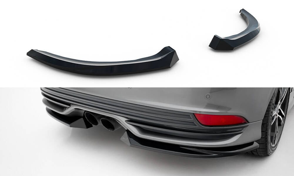 Maxton Design Rear Side Splitters V.3 Ford Focus ST MK3 Facelift