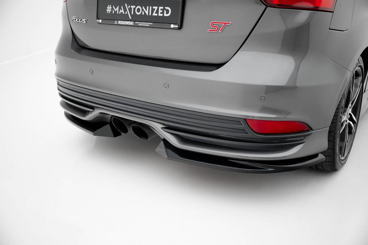 Maxton Design Rear Side Splitters V.3 Ford Focus ST MK3 Facelift