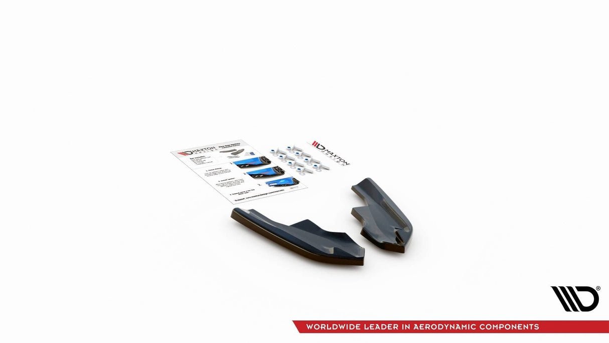 Maxton Design Rear Side Splitters V.4 For - VW Golf R Mk8