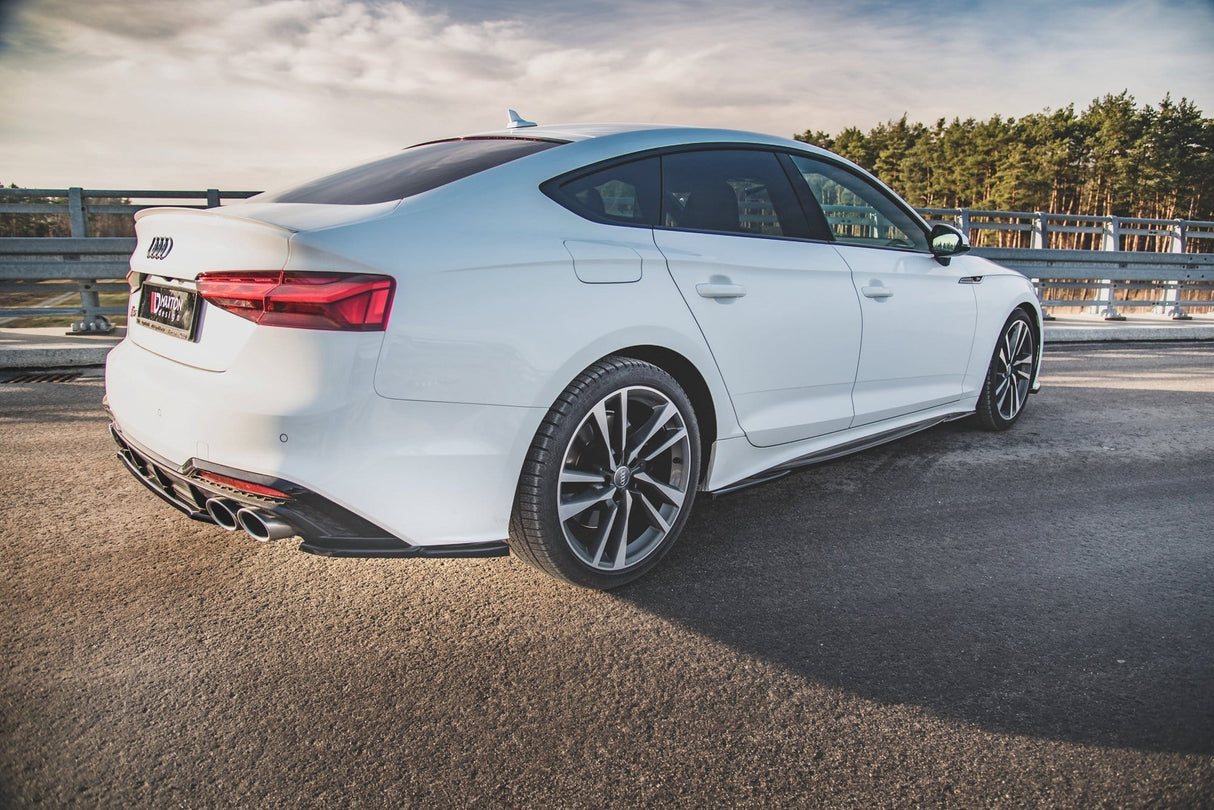 Maxton Design Rear Side Splitters For Audi S5 / A5 S-Line Sportback F5 Facelift