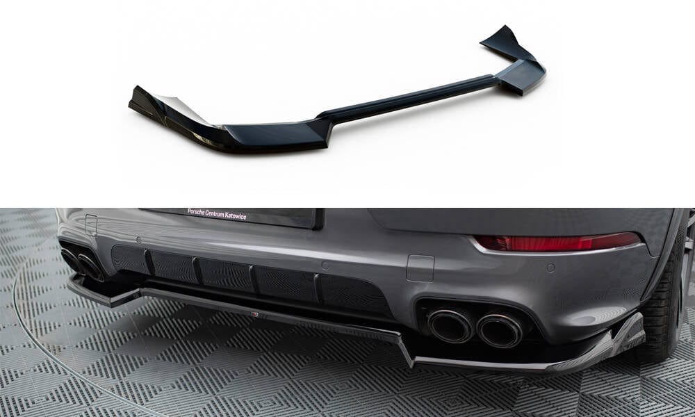 Maxton Design Rear Splitter Porsche Cayenne Suv / Coupe MK3 Facelift