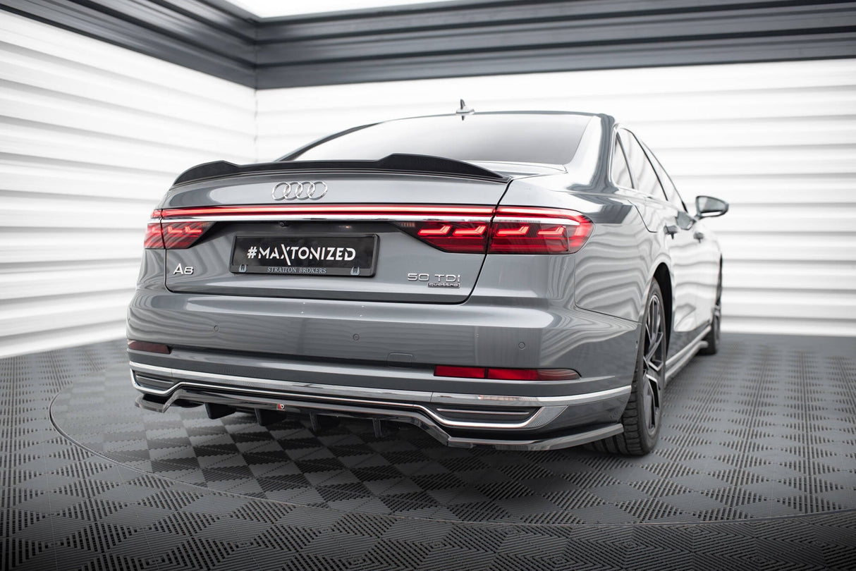 Maxton Design Rear Splitter (with vertical bars) - Audi A8 D5