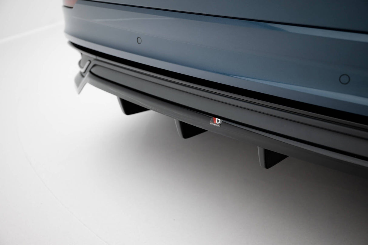 Maxton Design Rear Splitter (With Vertical Bars) Audi Q8 MK1