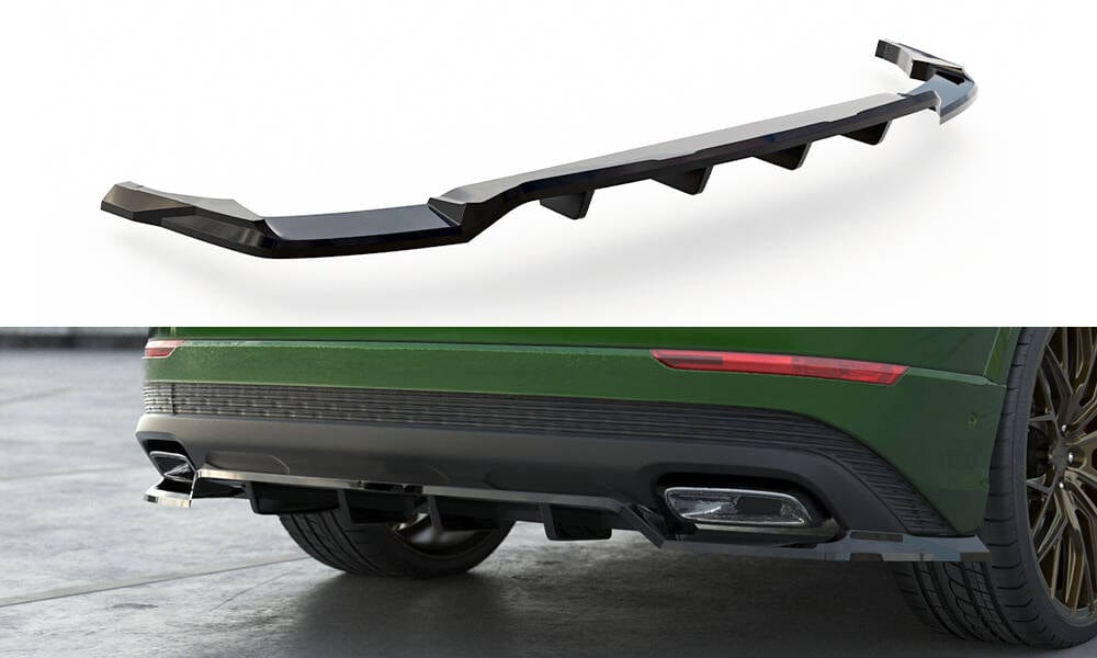 Maxton Design Rear Splitter (With Vertical Bars) Audi Q8 MK1 Facelift