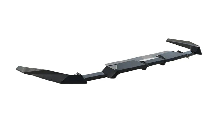 Maxton Design Rear Splitter w/ Vertical Bars (Gloss Black) - BMW / G90 / G99 / M5 / M5 Touring