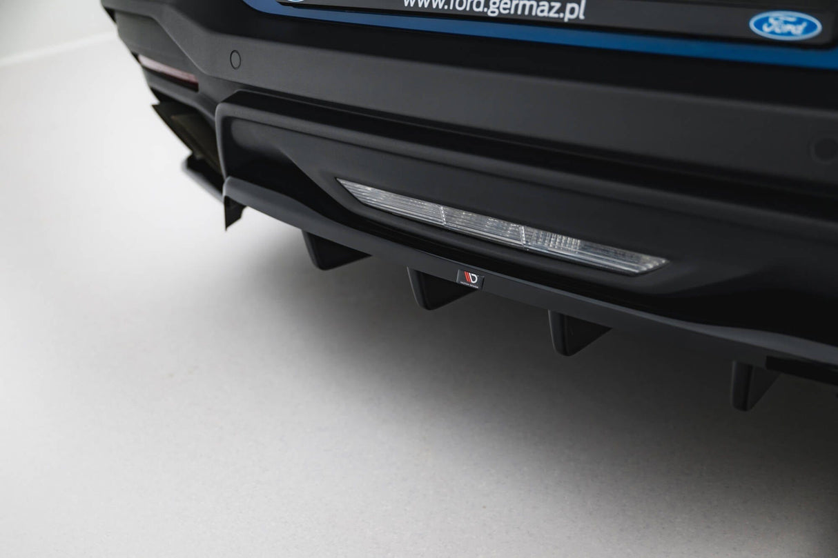 Maxton Design Rear Splitter (With Vertical Bars) Ford Mustang GT MK7