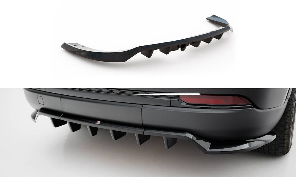 Maxton Design Rear Splitter (With Vertical Bars) Jeep Grand Cherokee Trailhawk MK5