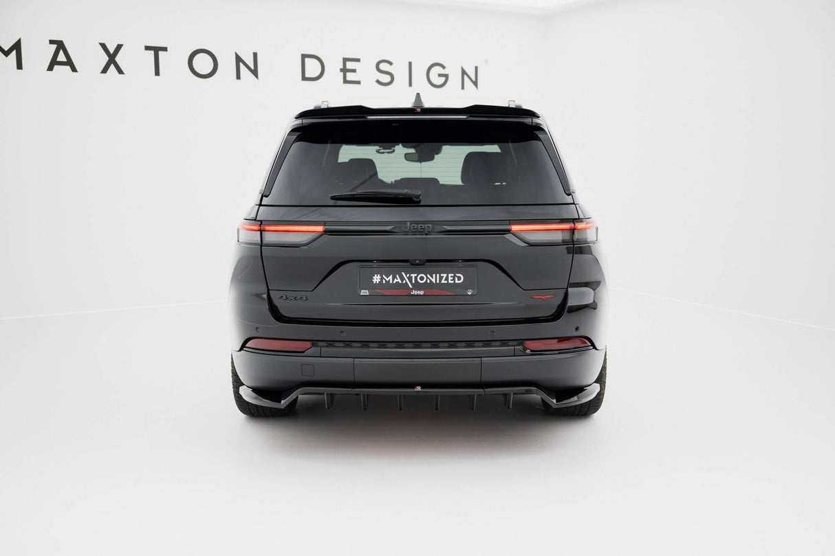 Maxton Design Rear Splitter (With Vertical Bars) Jeep Grand Cherokee Trailhawk MK5