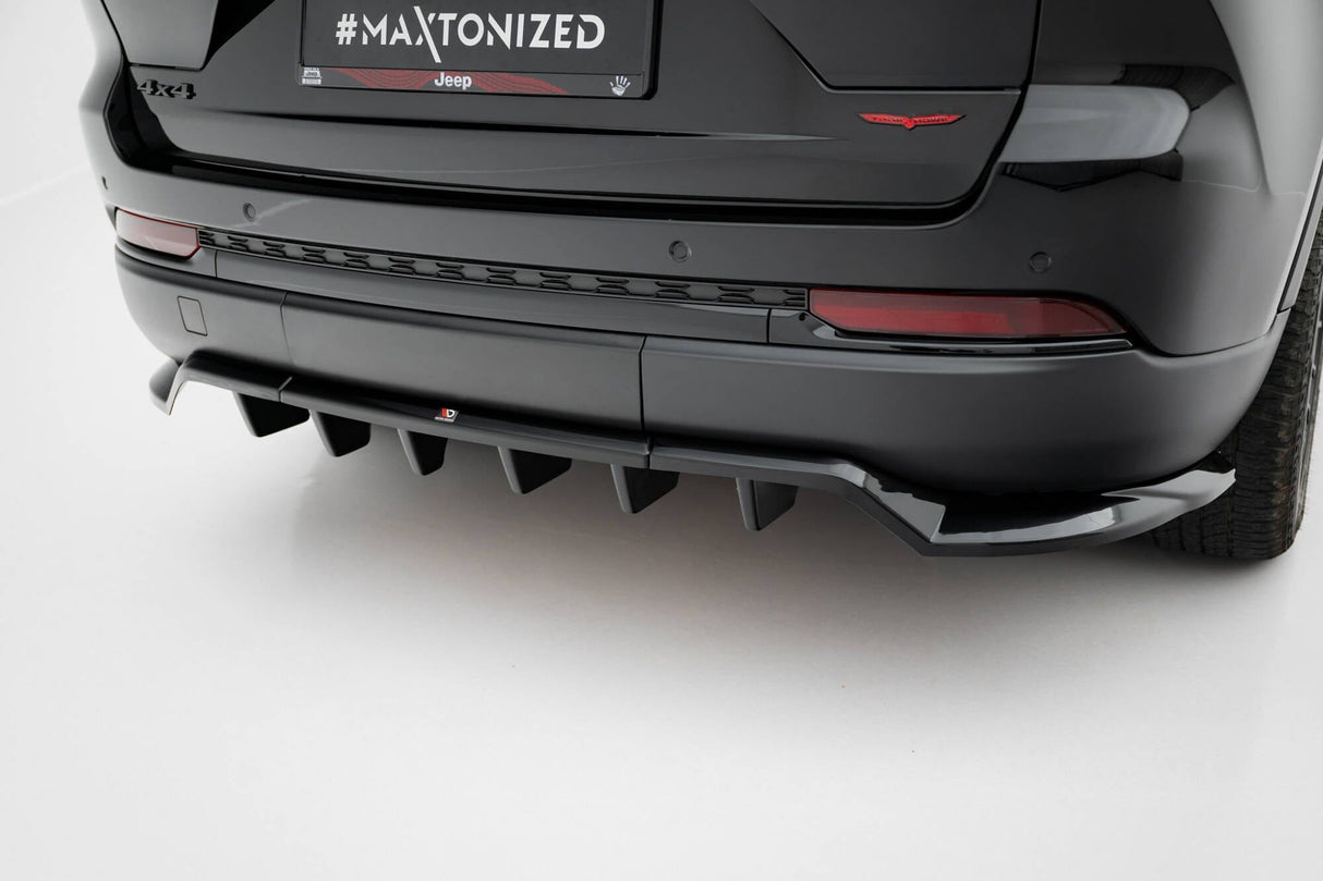 Maxton Design Rear Splitter (With Vertical Bars) Jeep Grand Cherokee Trailhawk MK5