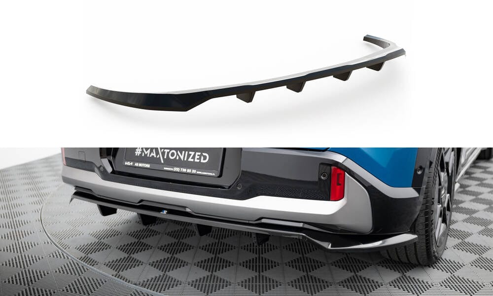 Maxton Design Rear Splitter (With Vertical Bars) Kia EV9 GT-Line MK1