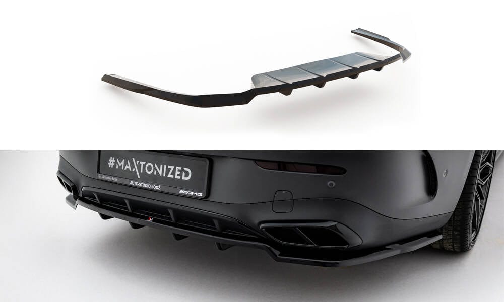 Maxton Design Rear Splitter (With Vertical Bars) Mercedes-Benz CLE AMG-Line C236