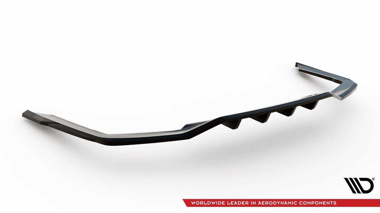 Maxton Design Rear Splitter (With Vertical Bars) V.2 BMW 7 G11 M-Pack Facelift