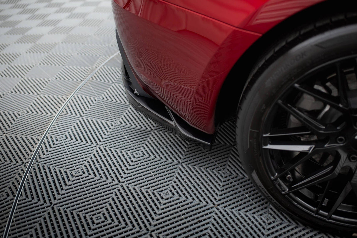 Maxton Design Rear Splitter (With Vertical Bars) V.2 - Tesla Model 3 Project Highlight (Facelift)
