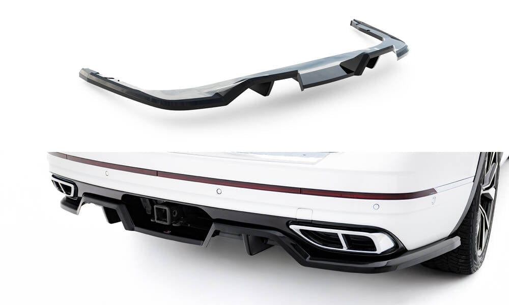 Maxton Design Rear Splitter (With Vertical Bars) VW Atlas R-Line MK1 Facelift 2