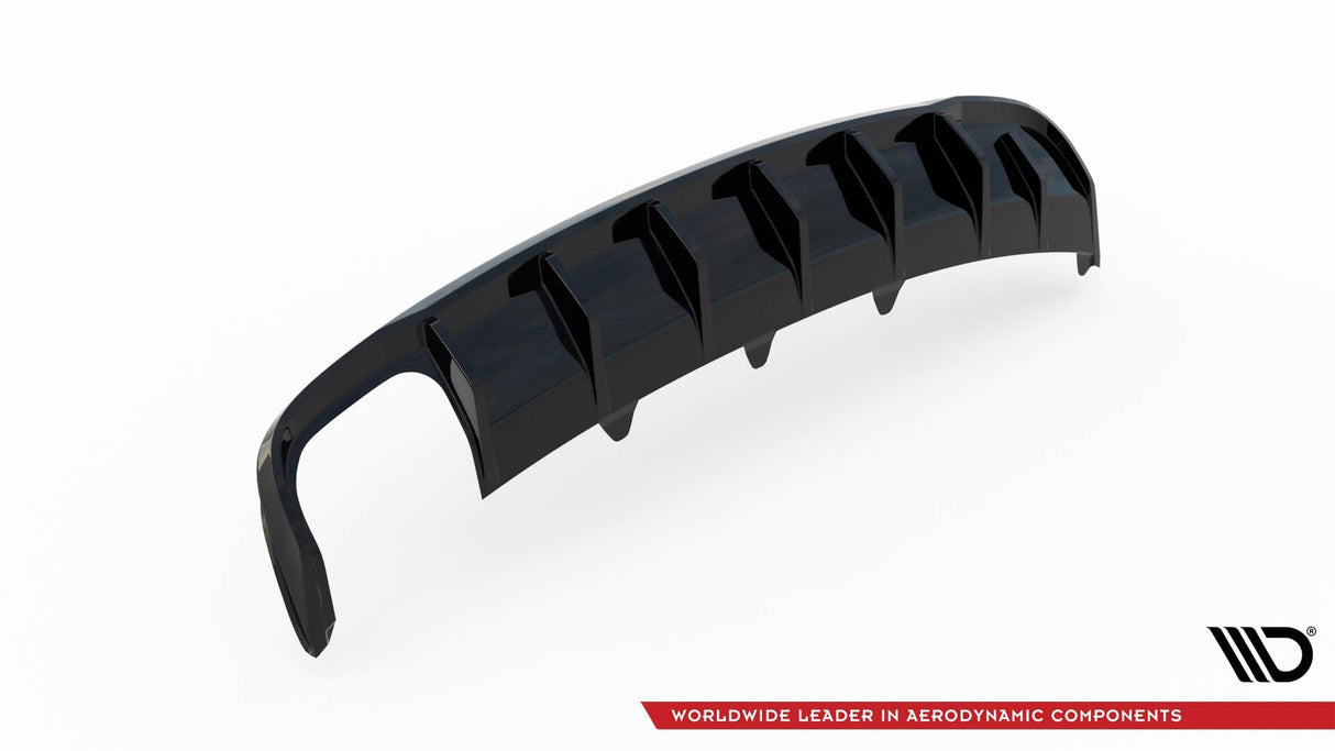 Maxton Design Rear Valance Audi A4 B8 Facelift (Single Side Dual Exhaust Version)